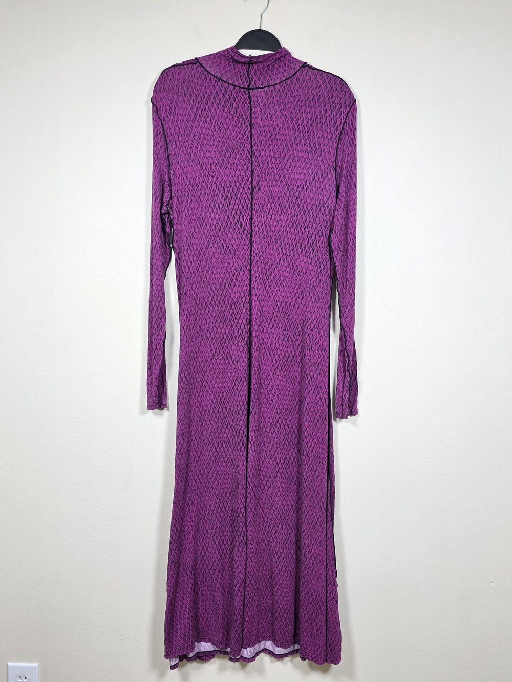 PROENZA SCHOULER WHITE LABEL MESH JERSEY TURTLENECK DRESS SIZE L MSRP $450 - Picture 5 of 12